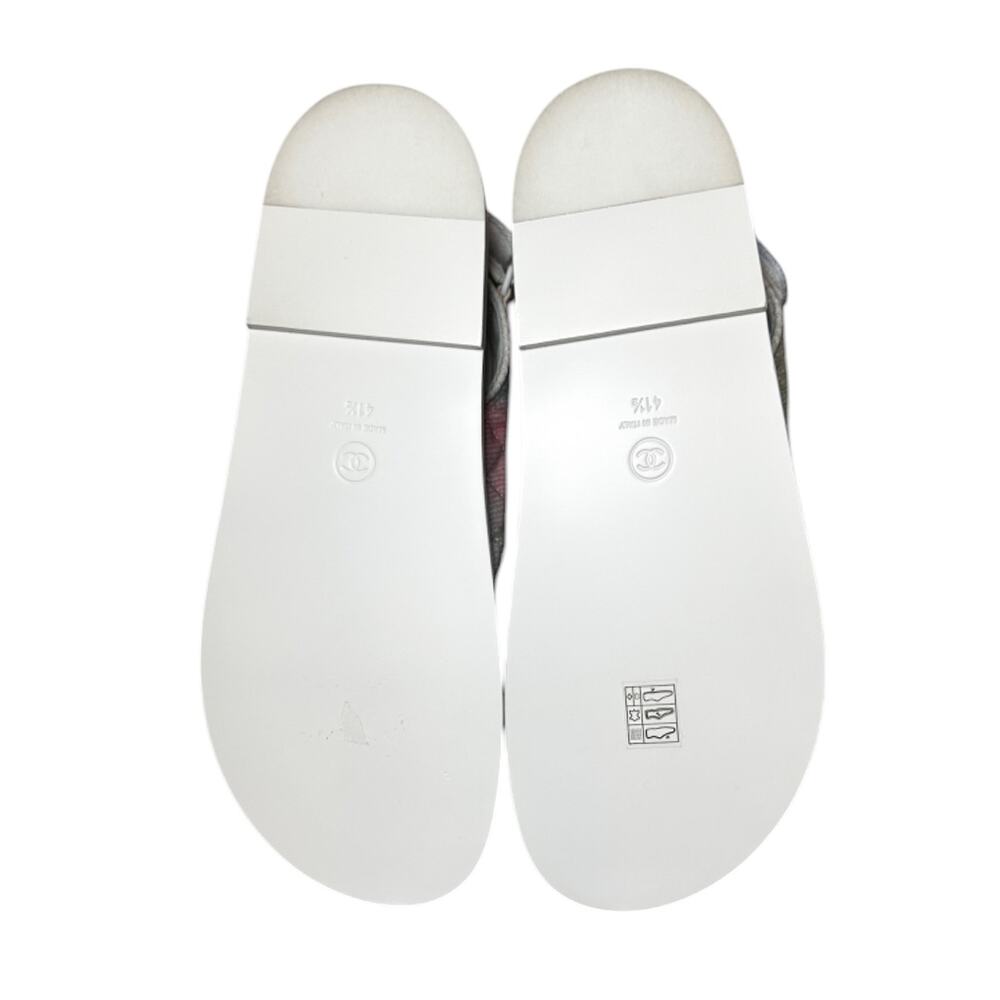 Chanel NIB Interlocking CC Logo Rainbow Quilted Slingback Dad Sandals 41.5 NEW - Picture 7 of 12